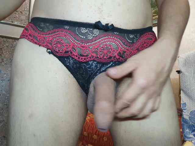 Coolcredle (32, White Trans Model) performing ass fucking.